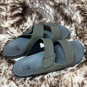 Reef Men's Dark Green Slide Sandals